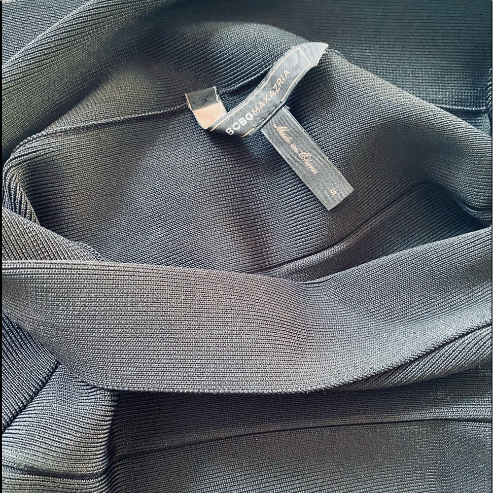 BCBGMAXAZARIA Black Bodycon Bandage Skirt - Picture 3 of 5
